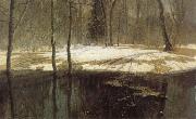 Stanislav Zhukovsky Spring Floods oil painting